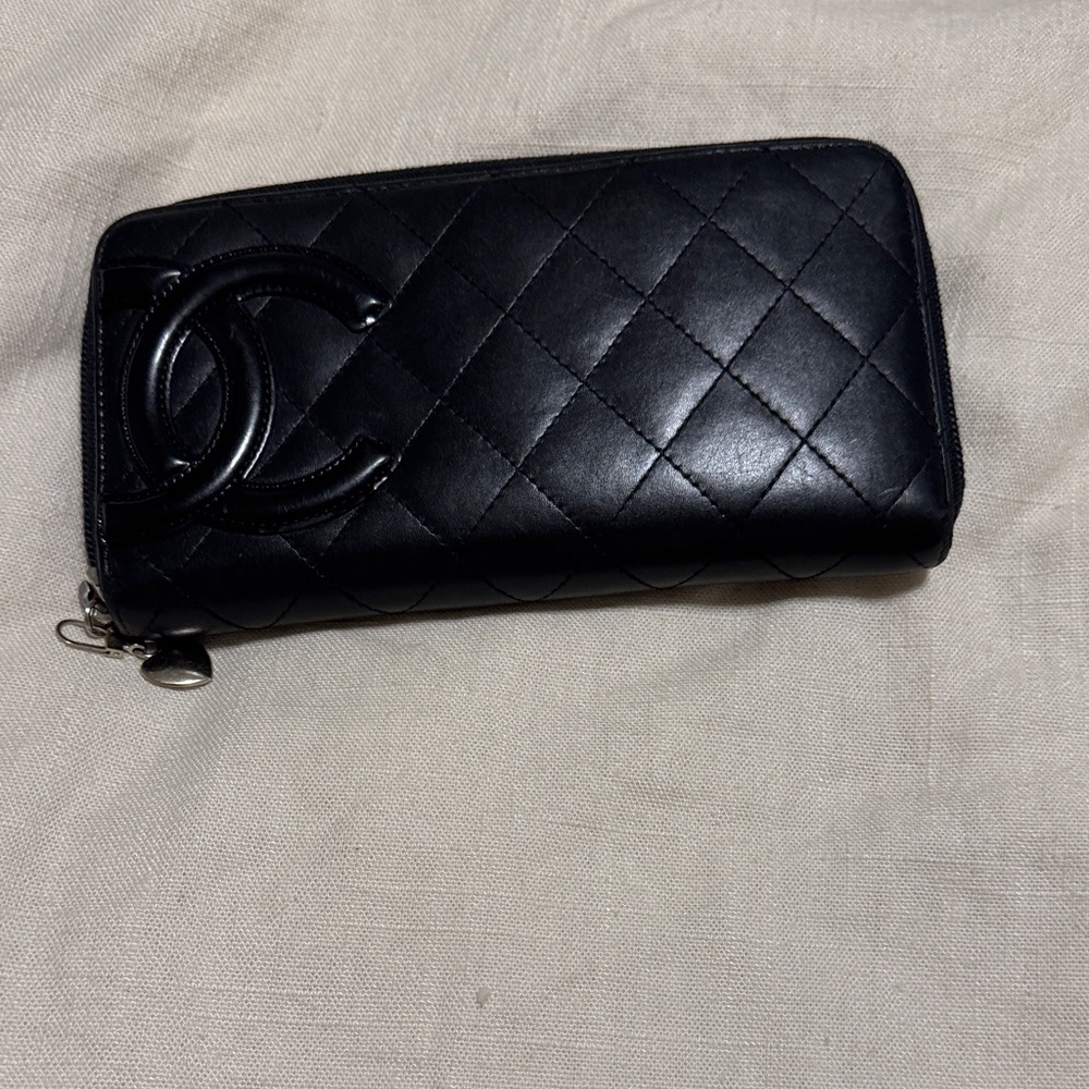CHANEL Black Quilted Wallet